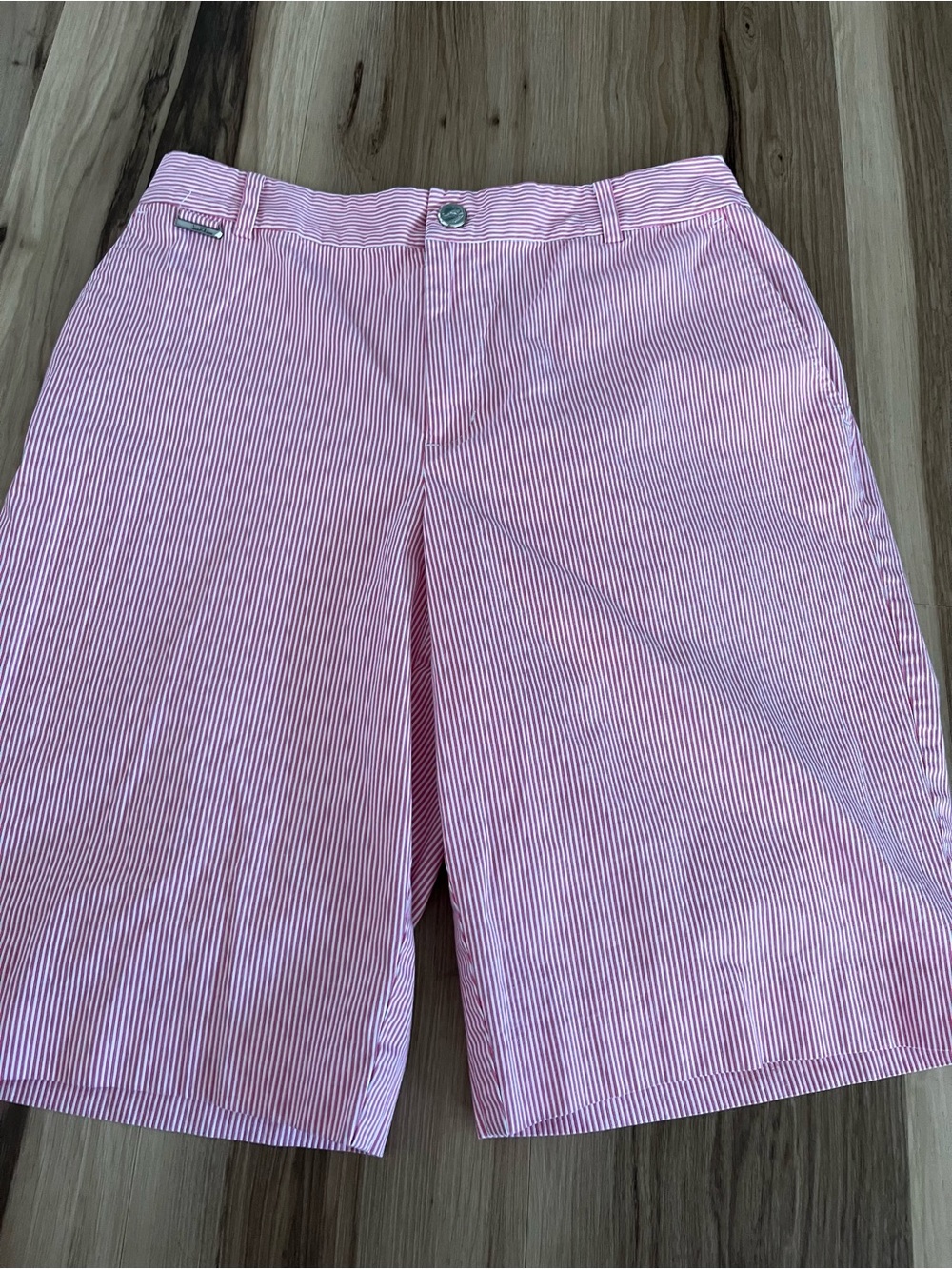 Lauren Active Ralph Lauren Bermuda Shorts Women's Size 12 Pink Striped